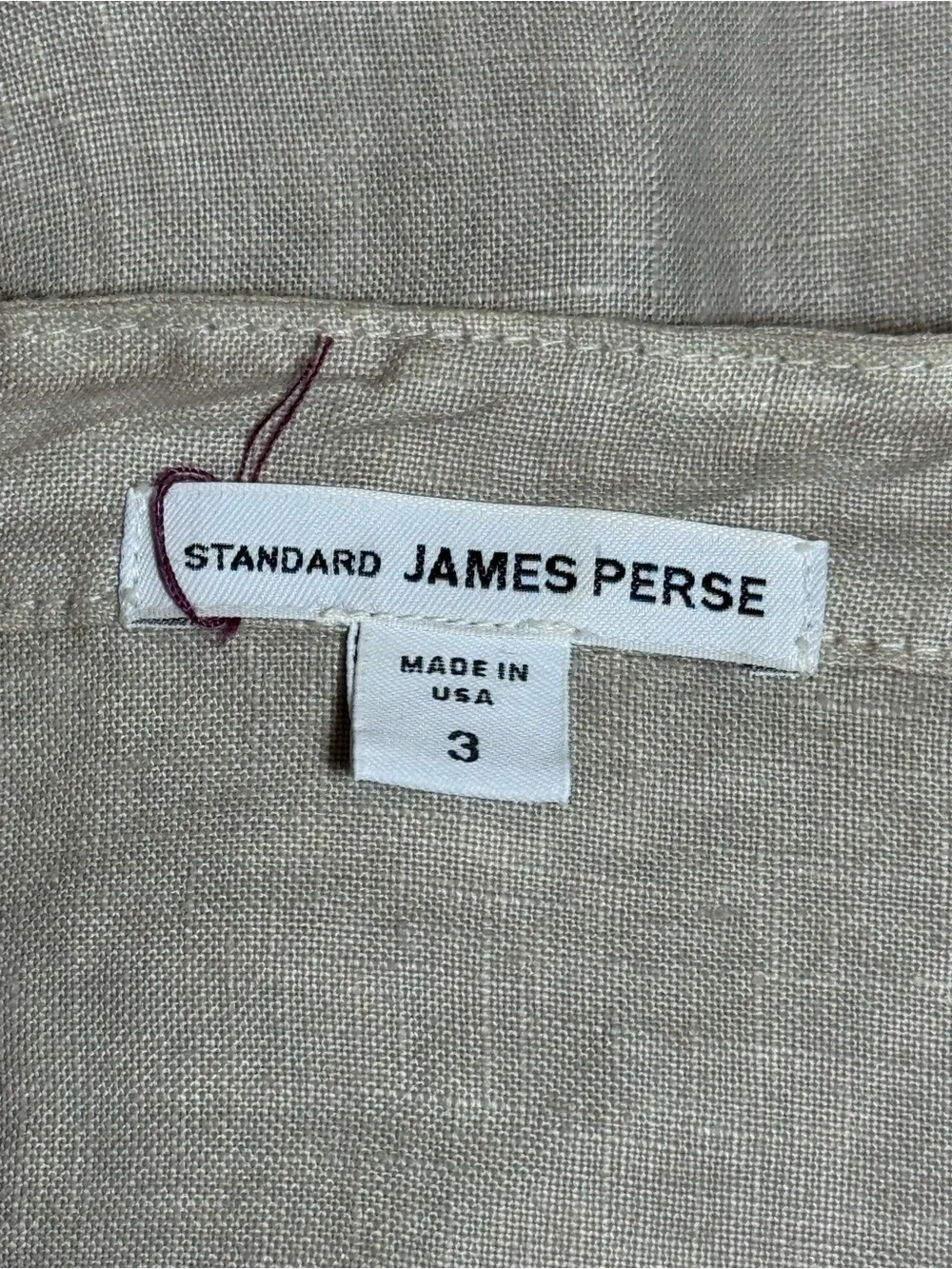 James Perse Linen Drawstring Shirt Dress Beige Women’s size 3 (Large)